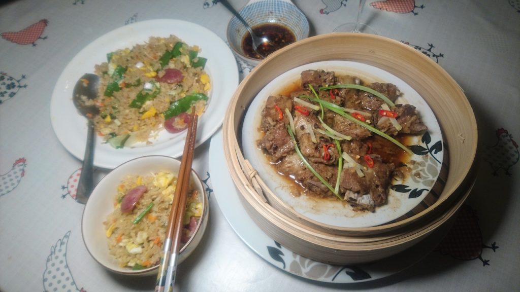 Travers de porc aux haricots noirs à la vapeur