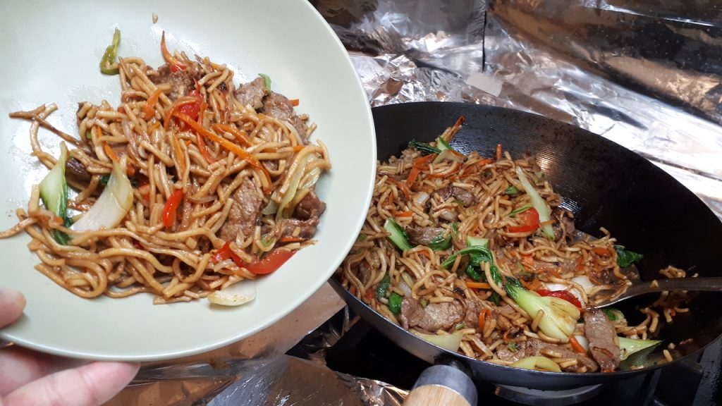 Nouilles sautées au boeuf "Lo Mein"