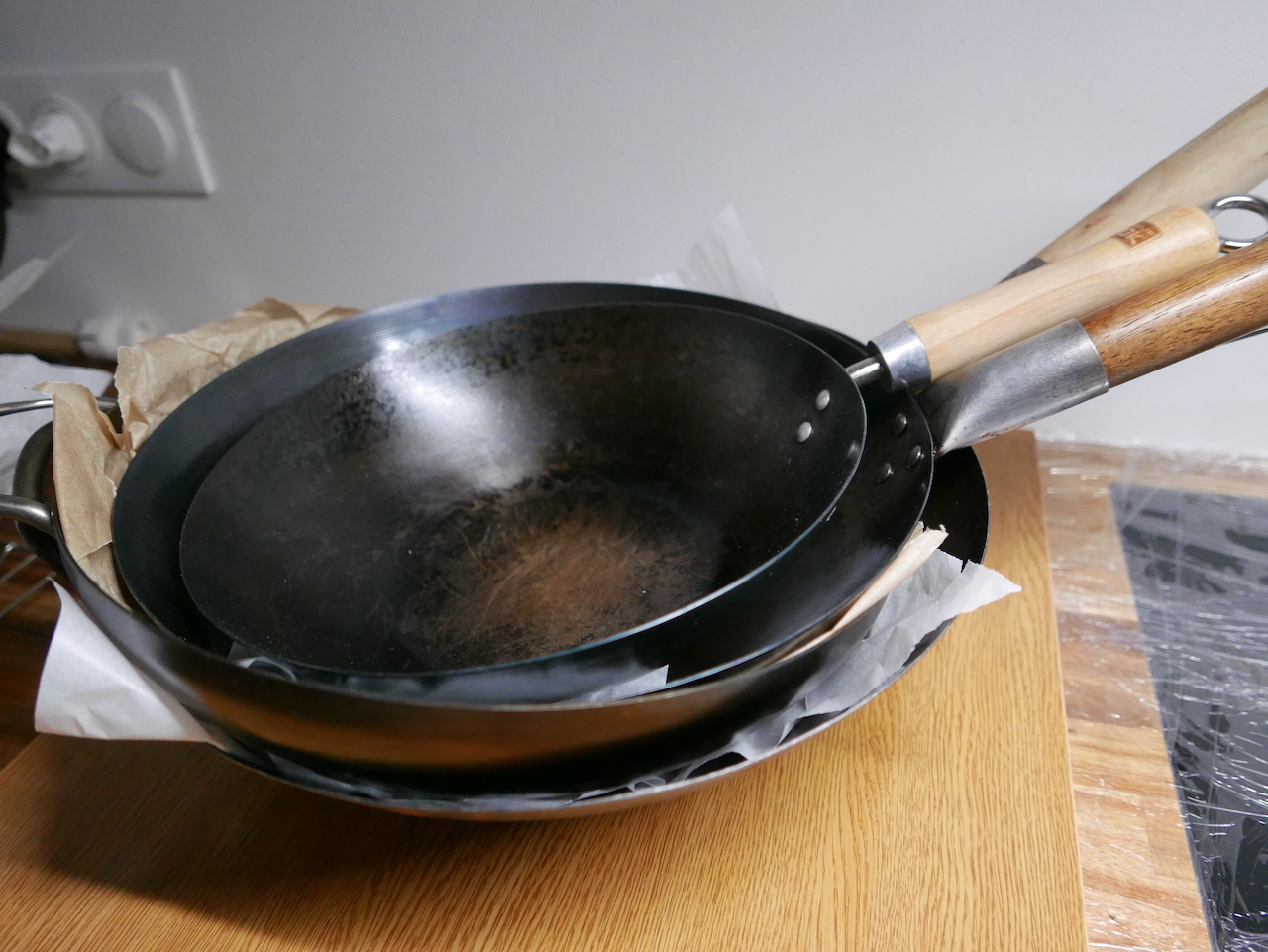 Série de wok de toute taille